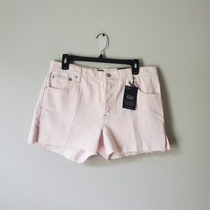 GAP | NEW NWT Light Pink High Rise 3" Raw Hem Shorts | 30